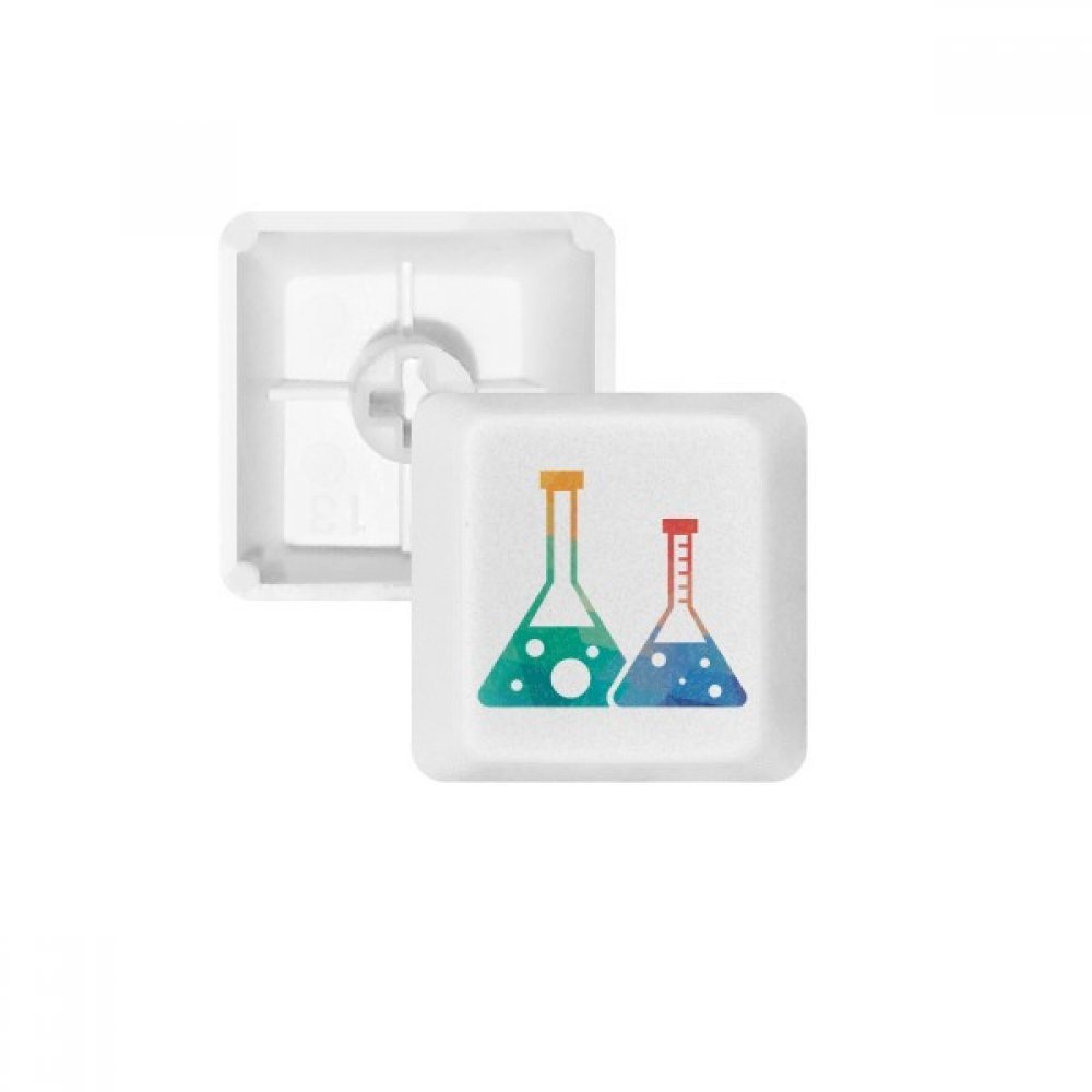 Flasques coniques chimie PBT pour clavier mécanique OEM R1 blanc sans impression touches - 4