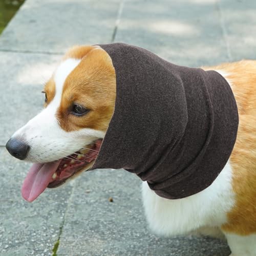 Image of Nanaki Dog Head Cover Quiet Headband, No Shake Ear Wrap Anxiety Relief & Calming Hoodie Dogs, Hood for Doggy, Pet Ear Protector Cover Muffs for Pet Noise Protection Grooming Bathing Fireworks