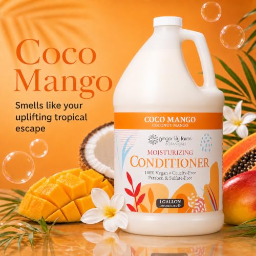 Image of Ginger Lily Farms Botanicals Conditioner, 128oz, Coco Mango