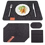 ❤Dekorieren und schützen Sie den Tisch: Die Hitzebeständigkeit des Tischsets kann besser verhindern, dass der Tisch durch die Hitze des Essens erodiert wird. Dank hochwertiger Materialien sind die Tischsets besonders verschleißfest.