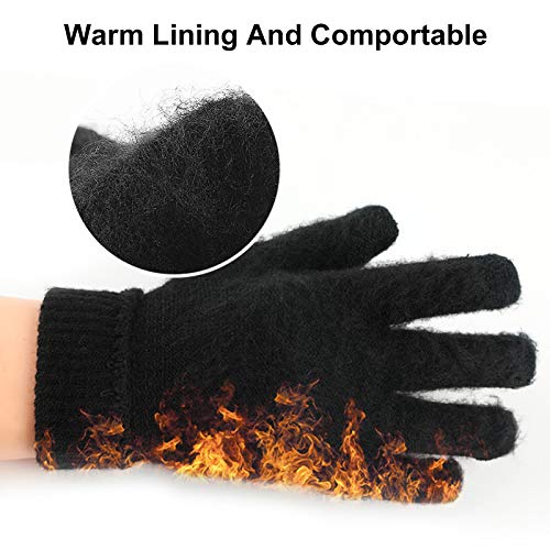 Sangmei Luvas de inverno para homens e mulheres Tela sensível ao toque antiderrapante gel de silicon