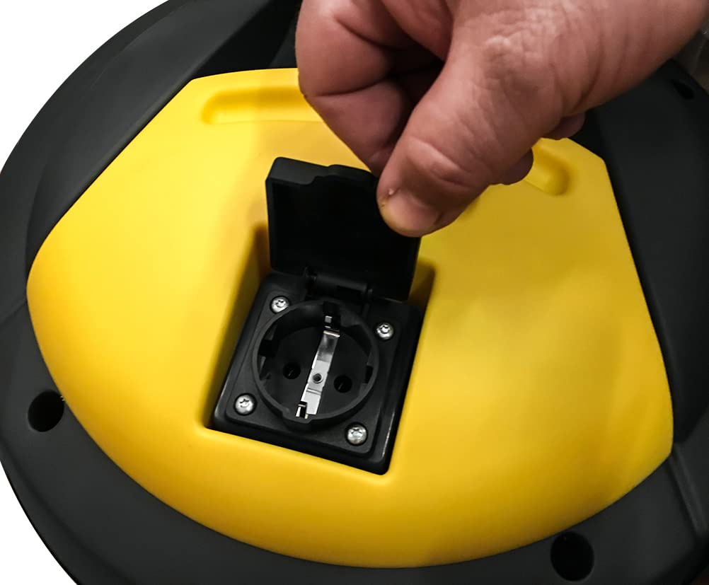 Lavor Aspirador de Polvo y Líquido WD 255 XE con 2 Motores de Alta Eficiencia, Toma Eléctrica de 2200 W para Herramientas Eléctricas y Depósito de 55 litros