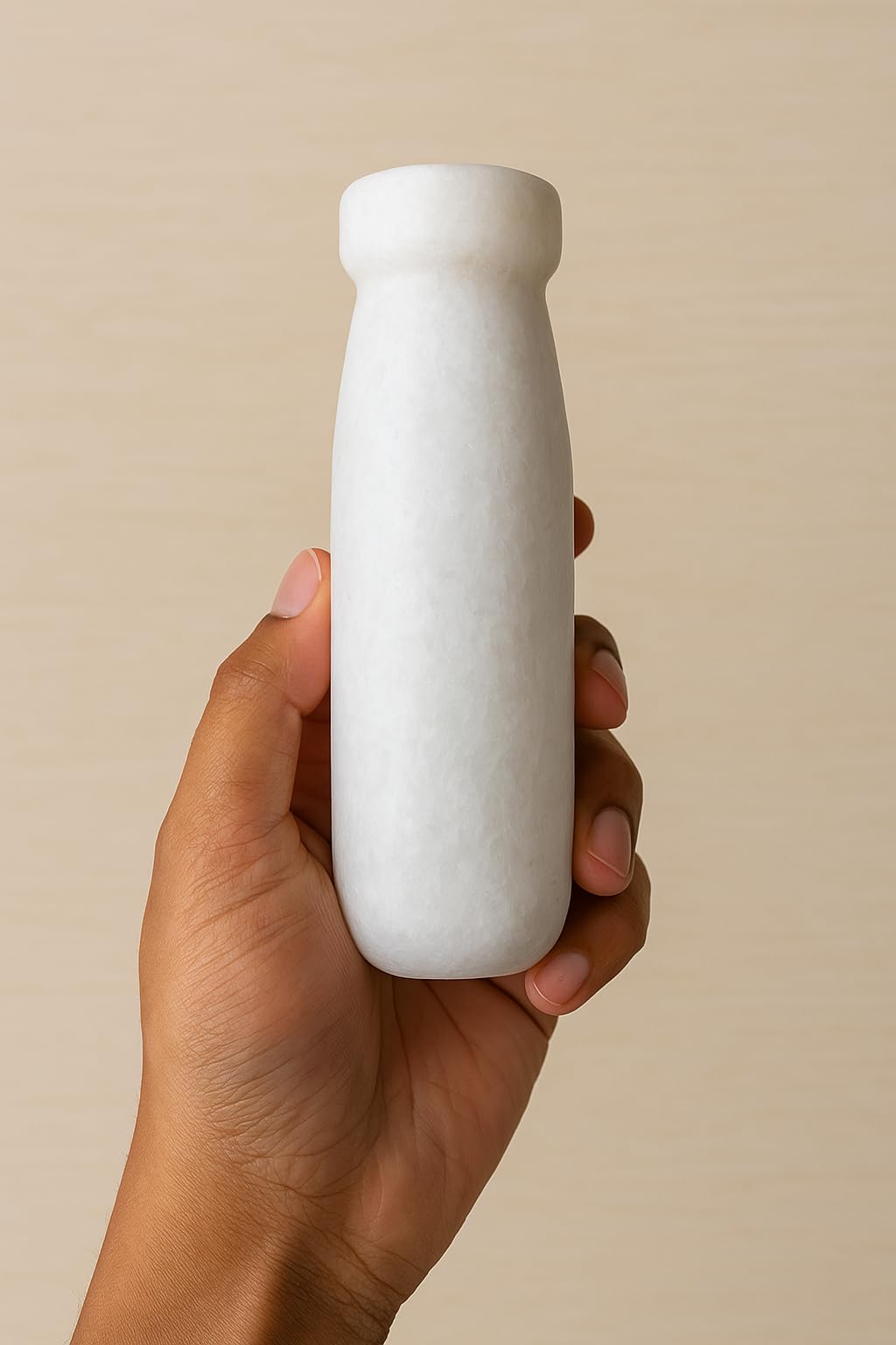 ZAFORRA White Marble Pestle - Traditional Musal -5 ZAFORRA White Marble Pestle - Traditional Musal -5