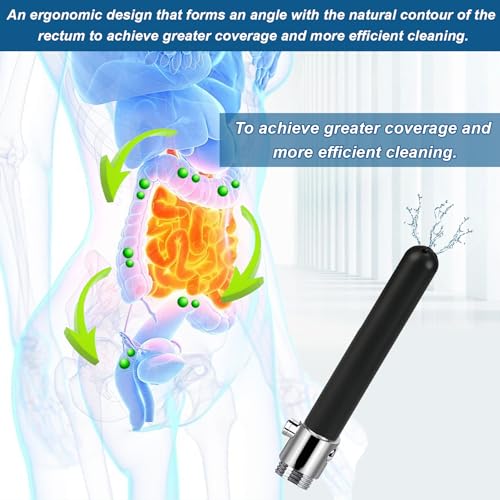 1 Stuck Analdusche,Analdusche Aufsatz Brause,Duschsystem mit Wasserdurchflussregler Darmreinigung für Männer Frauen Persönliche Hygieneduschkopf Autoklavierbar,Enema mit 5 Löche