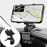 ⭐【STABIL UND LANGLEBIG】Das doppelte Befestigungssystem sorgt für Stabilität des Armaturenbretts und verhindert ein Verrutschen oder Herunterfallen. Mit einem Silikonclip und einer starken Feder können Sie Ihr Telefon sicher halten. Hochwertige Materialien, keine Verformung, kein eigenartiger Geruch, um eine gesunde Umgebung für Ihr Auto zu gewährleisten.