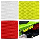 36 Stück Reflektoren Aufkleber,Reflektoren Fahrrad,Reflektor Aufkleber,Warnung Reflektierende Aufkleber,Kinderwagen Reflektoren,Hohe Sichtbarkeit Fluoreszierendes,Fur Fahrrad Motorrad Kleidung