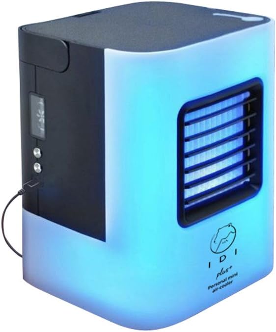 YEEMEEL Portable Air Conditioner Small Desktop Fan Nano Tech Portable Personal Air Cooler/Humidifier/Cleaner for Home and Office (Green)