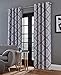 Price comparison product image Catherine Lansfield Aztec Eyelet Curtains Silver, 66x54Inch