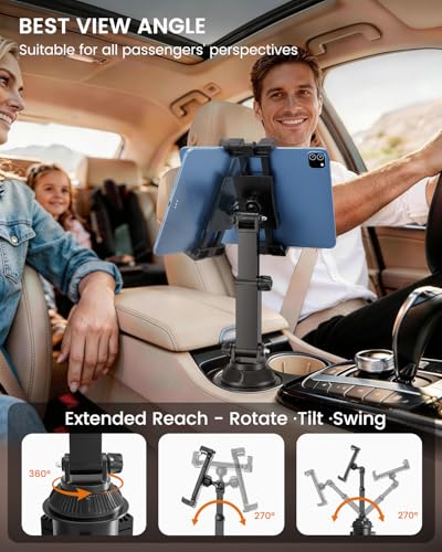 Soporte para tablet de coche OHLPRO para camión y SUV con brazo extensible 5