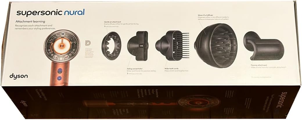 Dyson Supersonic Nural HD16 Hair Dryer | Quick, Intelligent Drying (Strawberry Bronze/Blush Pink)