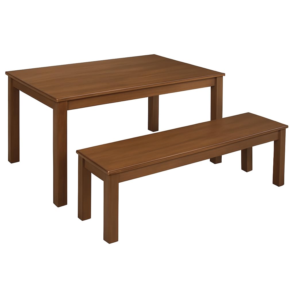 KROKWOOD Banc Bonn Bois de Massif, Couleur chêne foncé (Hêtre, 140 x 35 x 45 cm)