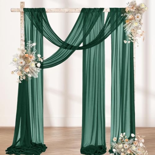 Voilage de plafond pour mariage et fête en extérieur tissu drapé 6m vert