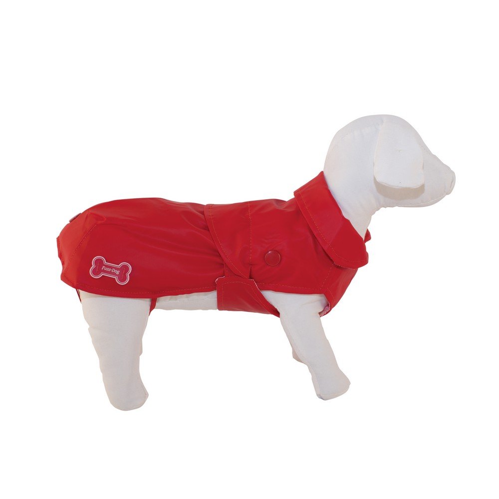 FUSSDOG Etanche capottini et vêtements imperméables rouge veste pluie pour petit et grand chien