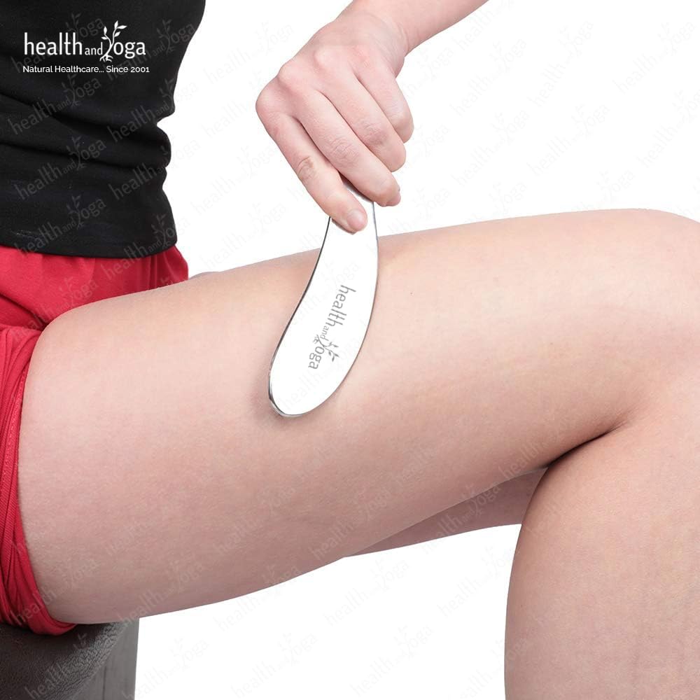 SoulGenie SteloLift Super narzędzie do masażu Gua Sha ze stali nierdzewnej klasy 304, narzędzie do mobilizacji tkanek miękkich, łagodzenie bólu mięśni, uwalnianie stresu i rozbijanie tkanki