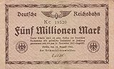  Deutsches Reich Pick-Nr: S1013ad Inflationsgeld der Deutschen Reichsbahn Berlin gebraucht (III) 1923 5 Millionen Mark (Banknoten für Sammler)