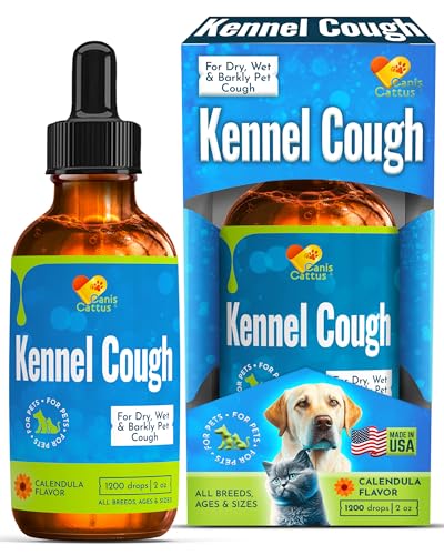 Dog Coughing Treatment Helps with Allergies, Breathing, Runny Nose, Sneezing – Herbal Kennel Cough...