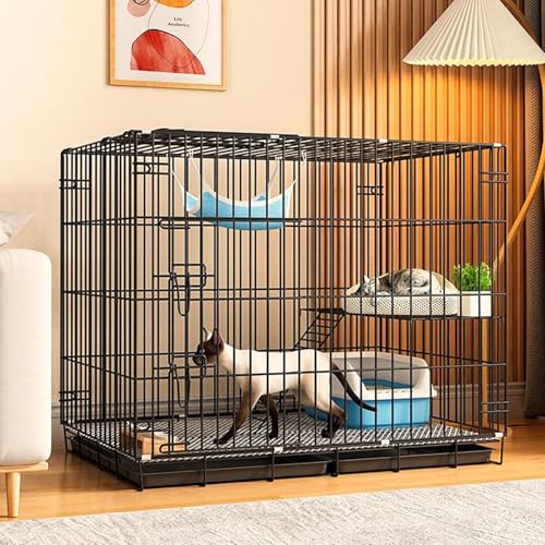 Cage pour chat en fer pour créer un coin de jeu sécurisé dans le salon