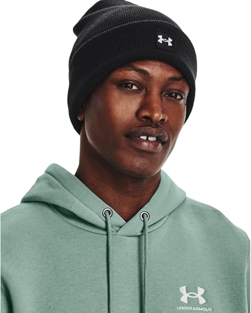 Under Armour Men's Super-Soft Rib Knit Thermal Hat, Sweat-Wicking Men's Beanie Hat for Winter Workouts UA Halftime Cuff