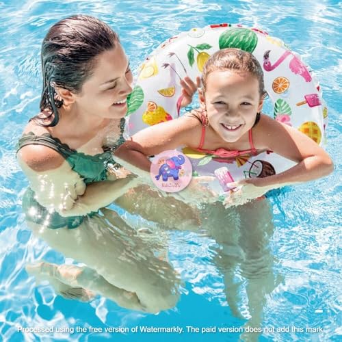 Image of Lively Print 61Cm Inflatable Swimming Rings Floater for Summer Fun |Pool Float for Kids Boys,Girls,Adult| Round Floater Lounge for Pool Party, Lake, Beach (Pack of 1)