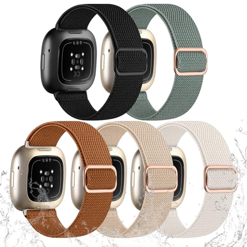 Image of Odbeai Stretchy Bands Compatible with Fitbit Sense 2 /Versa 4 /Sense /Versa 3