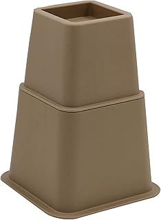 Bed Risers Furniture Risers, Lifting Height 8-20cm Heavy Duty Furniture Wooden Lifts for Tables Chairs Sofas Cabinets Supports Legs,Brown