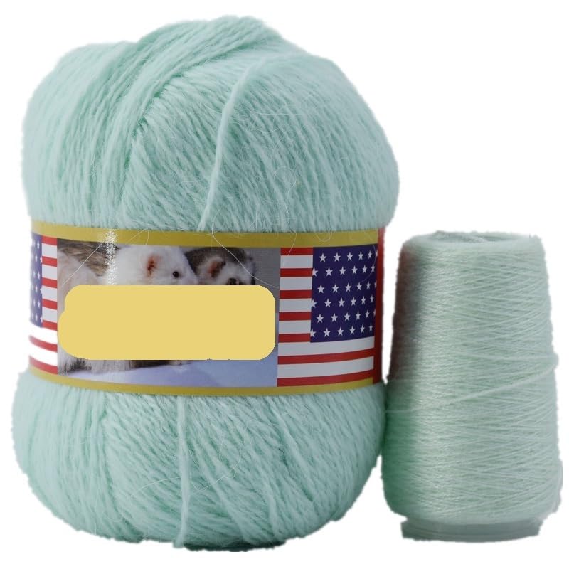 Awasa Hilados De Visón 50+20g/set De Lana De Visón De Pelo Largo Medio Grueso Lana De Visón Hilado Hecho A Mano Lana Ropa De Ganchillo Tejido Material 5