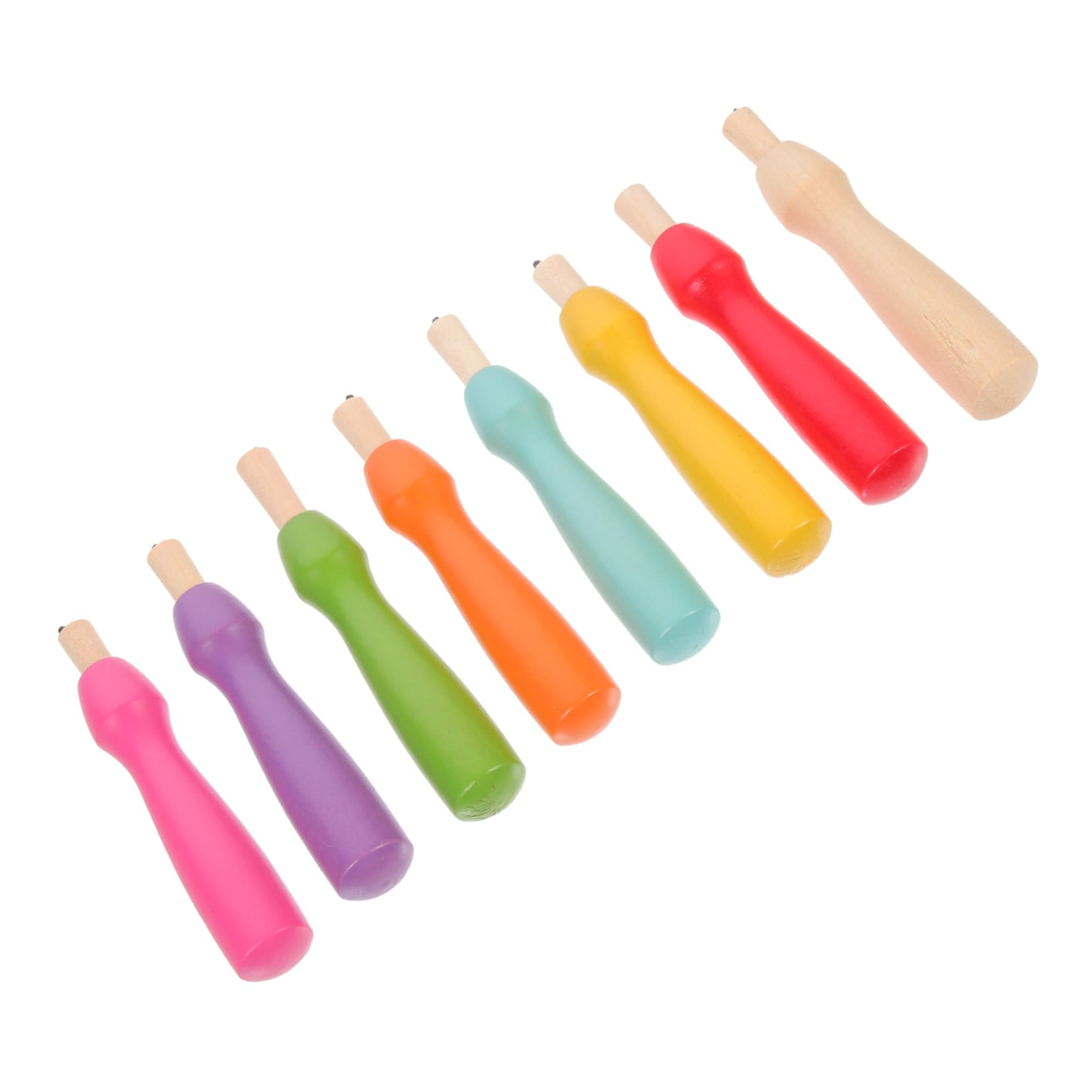 HOMSFOU DIY Felting Kit 8 Pcs Wool Felting Needles Ergonomic Handle for Adults