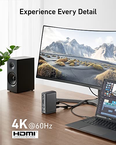 Anker A83921A1 Docking Station, Anker 575 Usb-C Docking Station (13-In-1), Triple Display, 4K Hdmi, 10 Gbps Usb-C And 5 Gbps Usb-A Data, 85W Charging For Laptop thumb #2
