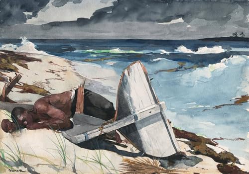 Peinture Winslow Homer art imprimé sur toile premium 60x90cm