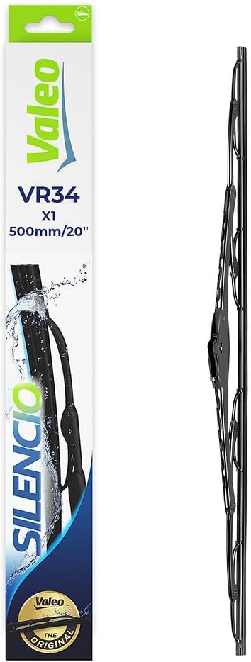Valeo Silencio Wiper Blade VR34 574279 Rear Length: 500mm Single Wiper Blade (for Left and Right Hand Drive Vehicles)