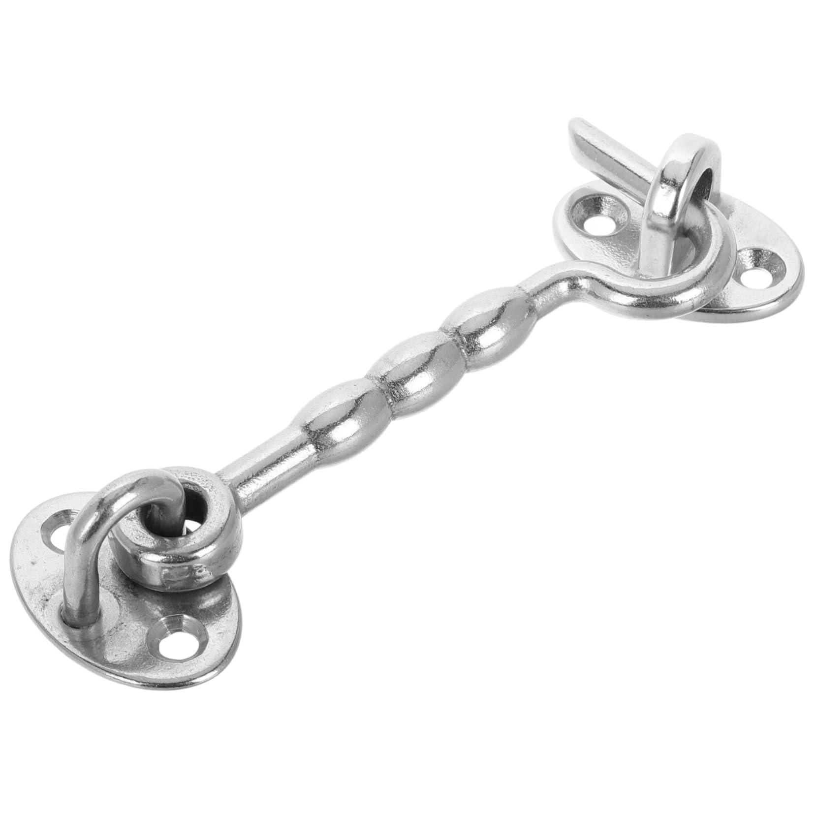 balacoo Marine Grade Stainless Steel Door Hook Latch Rustic Eye and Hook Latch Windproof Security for Barn Doors Windows Gates