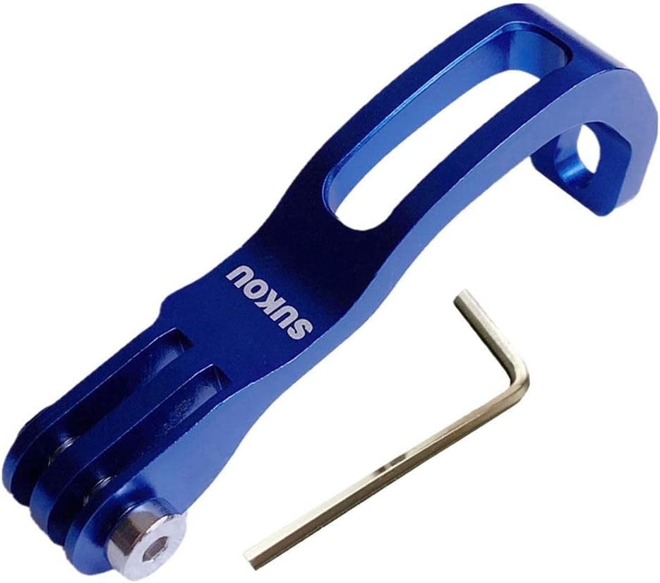 Aluminium Alloy Cycling Head Holder Mount for Brompton Folding Bikes - Sturdy and Front Bracket, Easy Install Bike Accessories - Blue