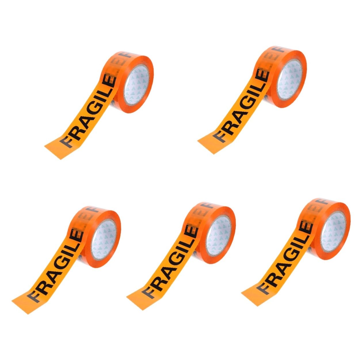 5rollos Cinta Adhesiva De Advertencia Frágil De Embalaje y Envío De Objetos Delicados Texto Cinta Autoadhesiva Para Mover y Proteger Artículos Frágiles