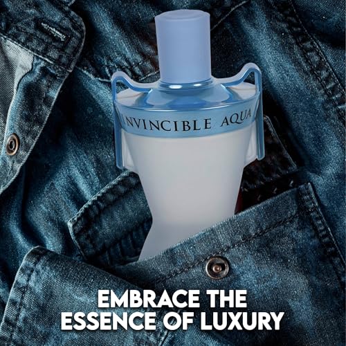 Image of AFLUXE 2PCS Valentine Milano /Invincible Aqua Eau De Toilette for Men-Fresh,Romantic Scent Perfume for Men 3.4 Fl Oz Each Mens Cologne For All Skin Daily Used