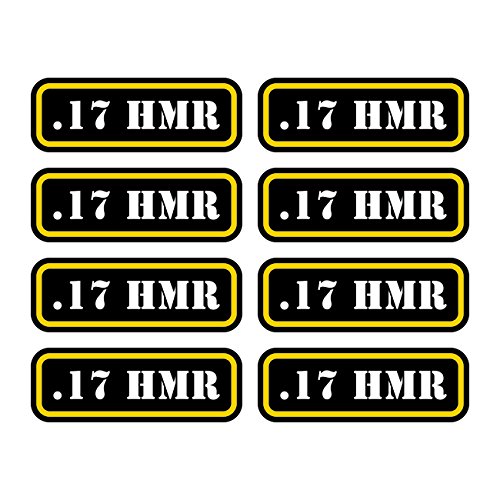 8X .17 HMR Ammo Can Decal Set Waterproof Vinyl