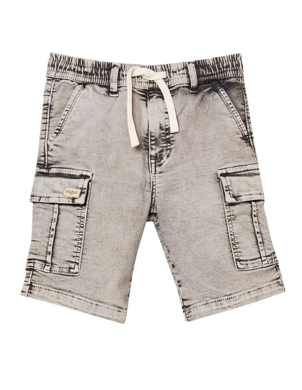 Boys Solid Cotton Shorts | Above Knee | Regular Fit | Mid Rise | Drawstring | Casual Wear-image-27