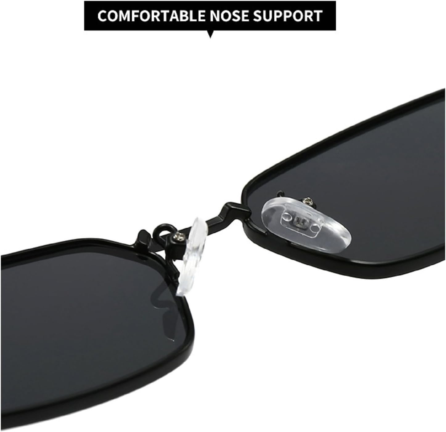 Retro Small Rectangle Metal Frame Women Sunglasses Fashion Blue Pink Lens Shades UV400 Men Punk Sun Glasses N45 - Image 8