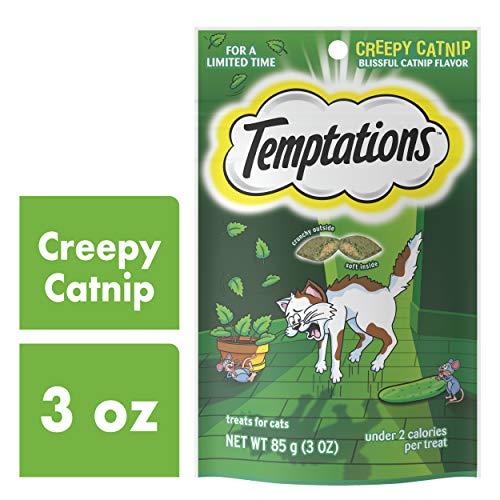 Temptations Classic, Crunchy and Soft Cat Treats, Creepy Catnip Treats for Cats, Blissful Catnip Flavor, 3 oz. Pouch - Image 6