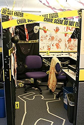 Crime Scene Do Not Cross Barricade Tape 3 inch X 1000 feet • Bright Yellow with a Bold Black Print • 3 in. Wide for Maximum Readability • Tear Resistant Design