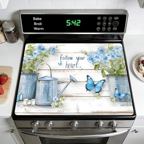 Image of Stove Burner Covers Non-Slip Electric Cooktop Protector Mat (G253991)