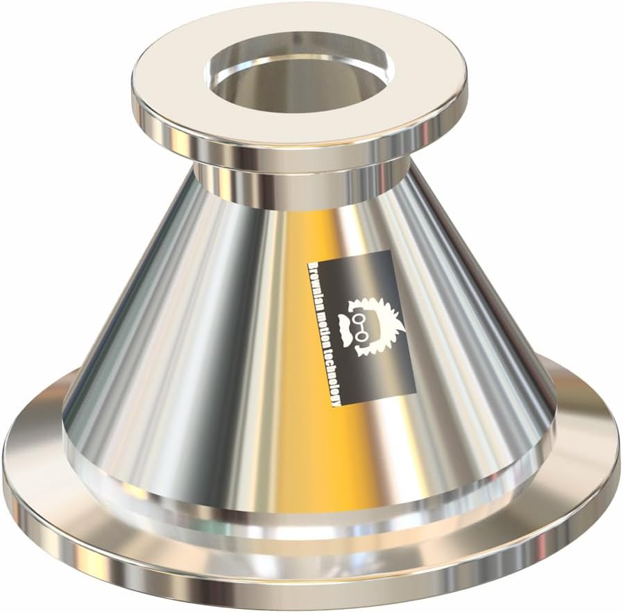 bmotiontech conical Reducer with ISO-KF Flange KF16 KF25 KF40 KF50, Made of stainlss Steel 304 (KF40 to KF16 Reducer, 1 PCs)