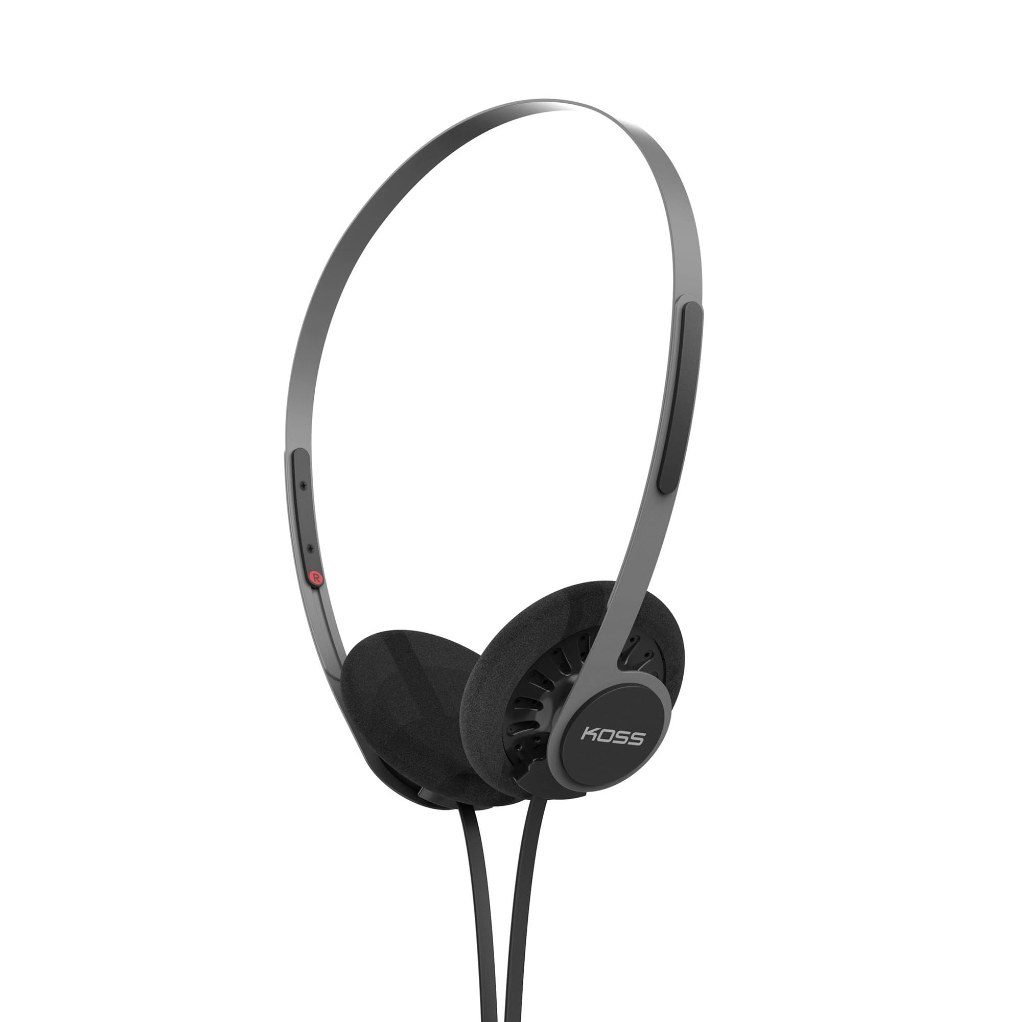 Koss KPH40 Utility - Auriculares supraaurales, Sistema de Cable Intercambiable Desmontable, Estilo Retro, diseño Ultraligero (Negro sigiloso)