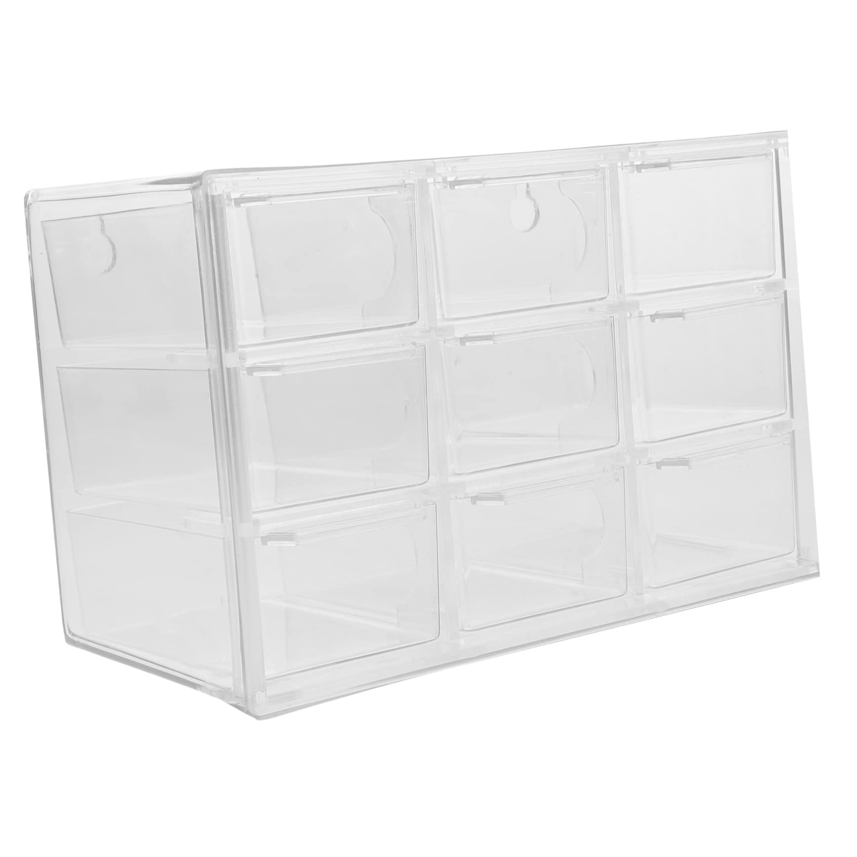 Scatola trasparente cassetto scatola cassetti estraibili mini organizer custodia porta pennelli trucco gioielli forniture per cucire cassetti organizer per gioielli multifunzione ufficio scaffale