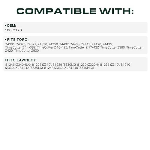 Miniatura 99 de UDC Parts 954-05040 954-0241A Correa de transmisión superior para Troy Bilt Pony Craftsman T110 MTD Cub Cadet Huskee LT4200 754-0241A 754-05040