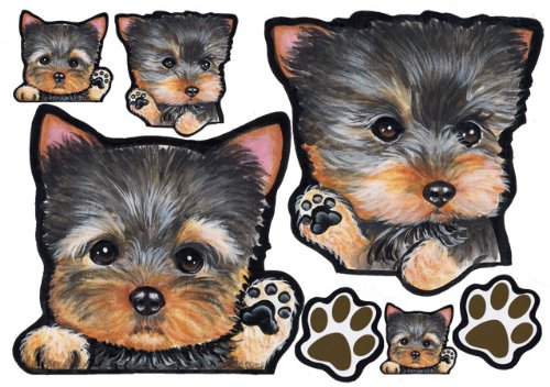 Amazon.co.jp: 犬ステッカー ヨーキー11／ヨークシャー・テリア