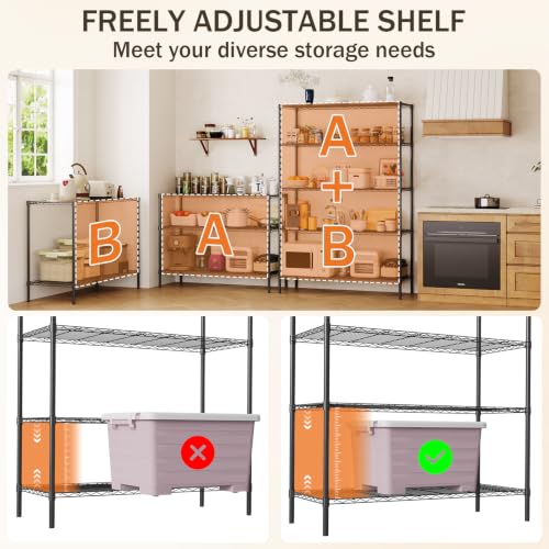 Image of GarveeTech Heavy Duty Garage Shelving Unit, 48 in L x 20 in D x 72 in H