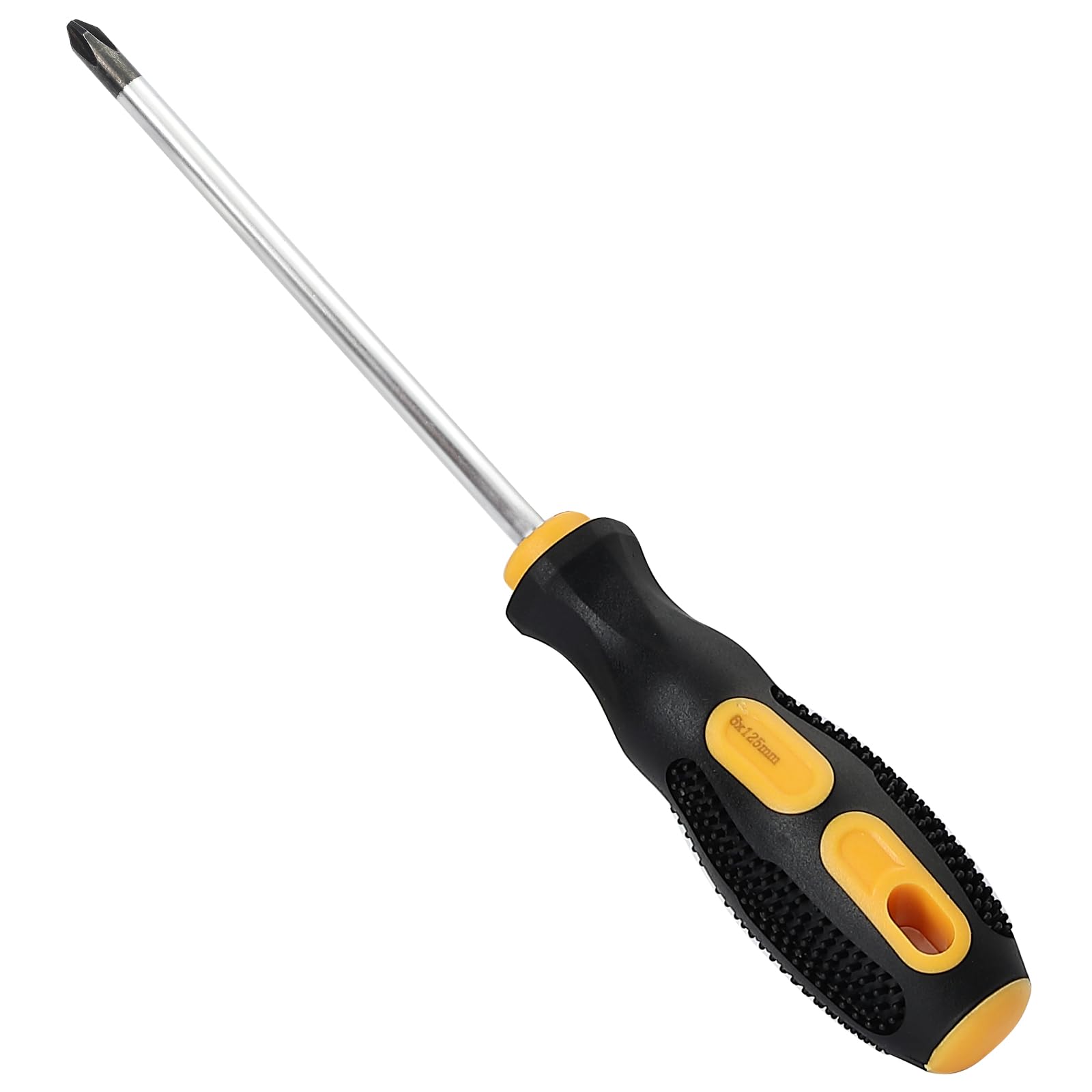 Tournevis à tête cruciforme PH2 avec poignée antidérapante ergonomique lot de 2