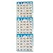 Bingo Paper Game Cards - 3 cards - 5 sheets - 100 books of 5 sheets