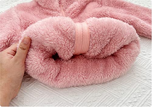 Girls Fleece Jacket Flannel Fuzzy Wool Zip Up High Collar Winter Coat Long Sleeve Sherpa Thermal Kids Fall Clothes2