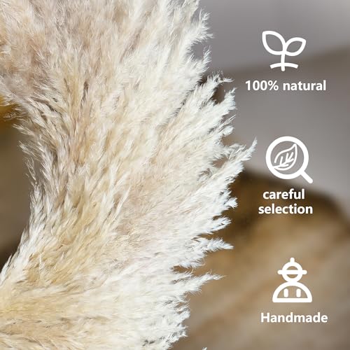 Rosetalk W01 Natural Pampas Grass Wreath thumb #2
